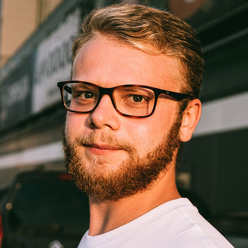 Man Wearing Glasses